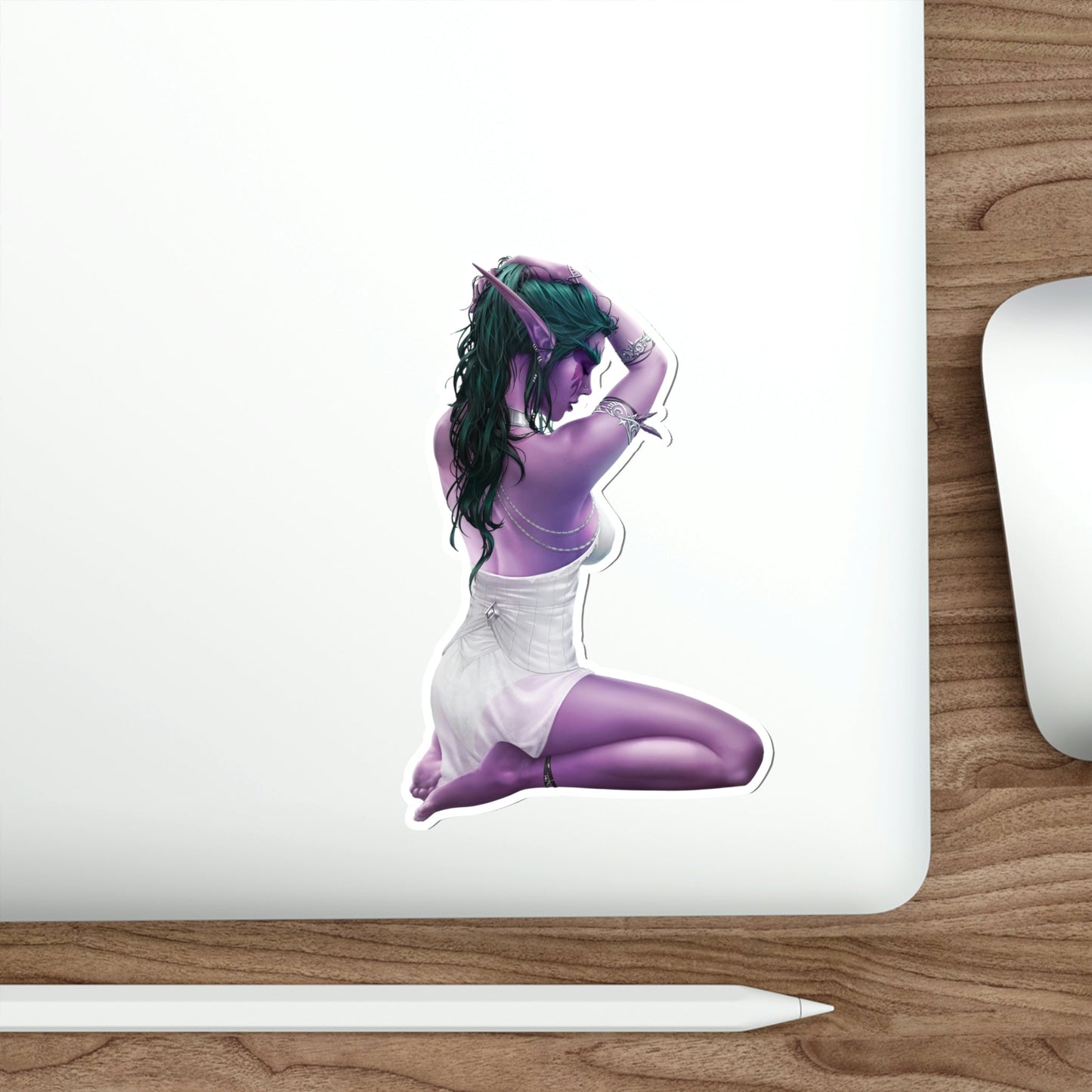 Sexy Tyrande Whisperwind Warcraft Waterproof Sticker - Weatherproof Vinyl Car Decal