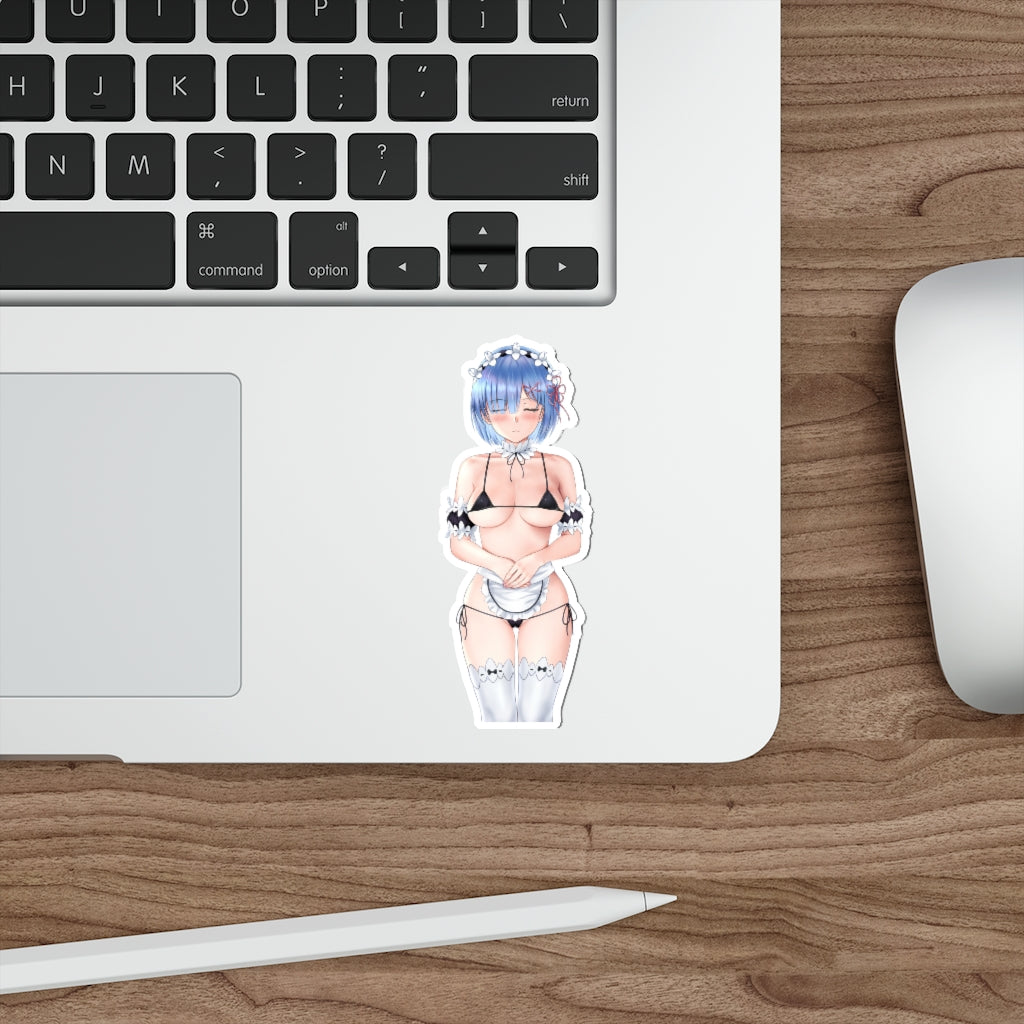 Re Zero Rem Sexy Bikini Maid Waterproof Sticker - Ecchi Vinyl Decal