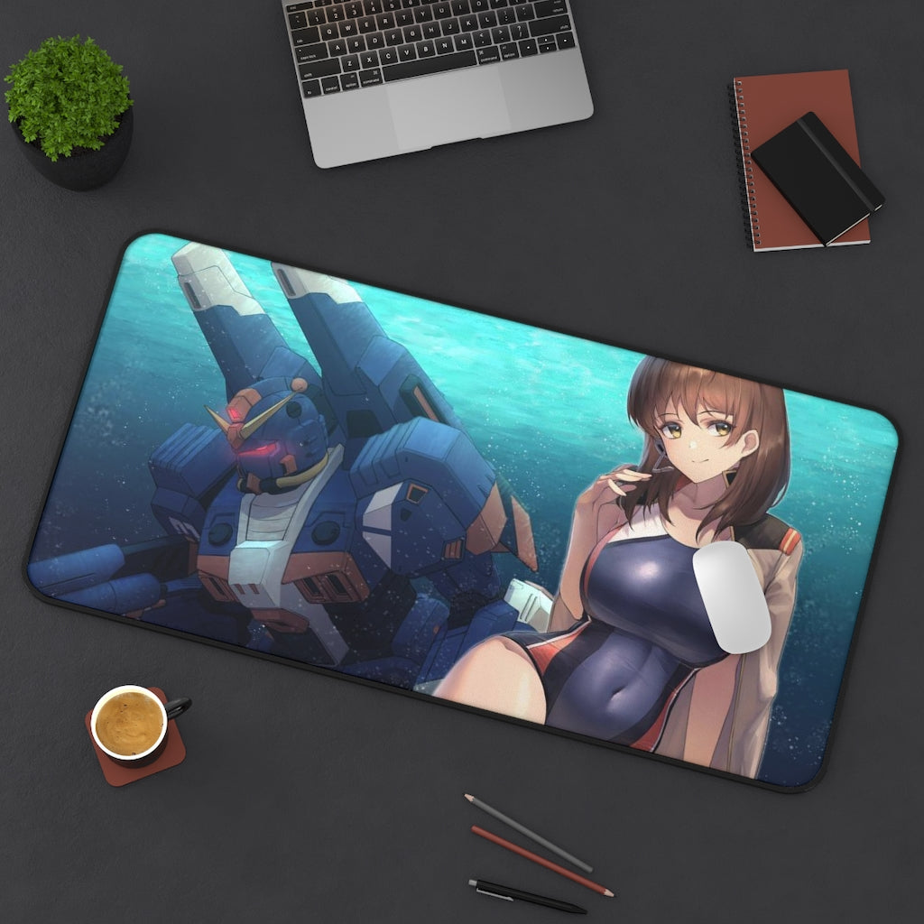 Tapis de souris Gundam - Tapis de bureau Noel Anderson - Grand tapis de souris Ecchi 