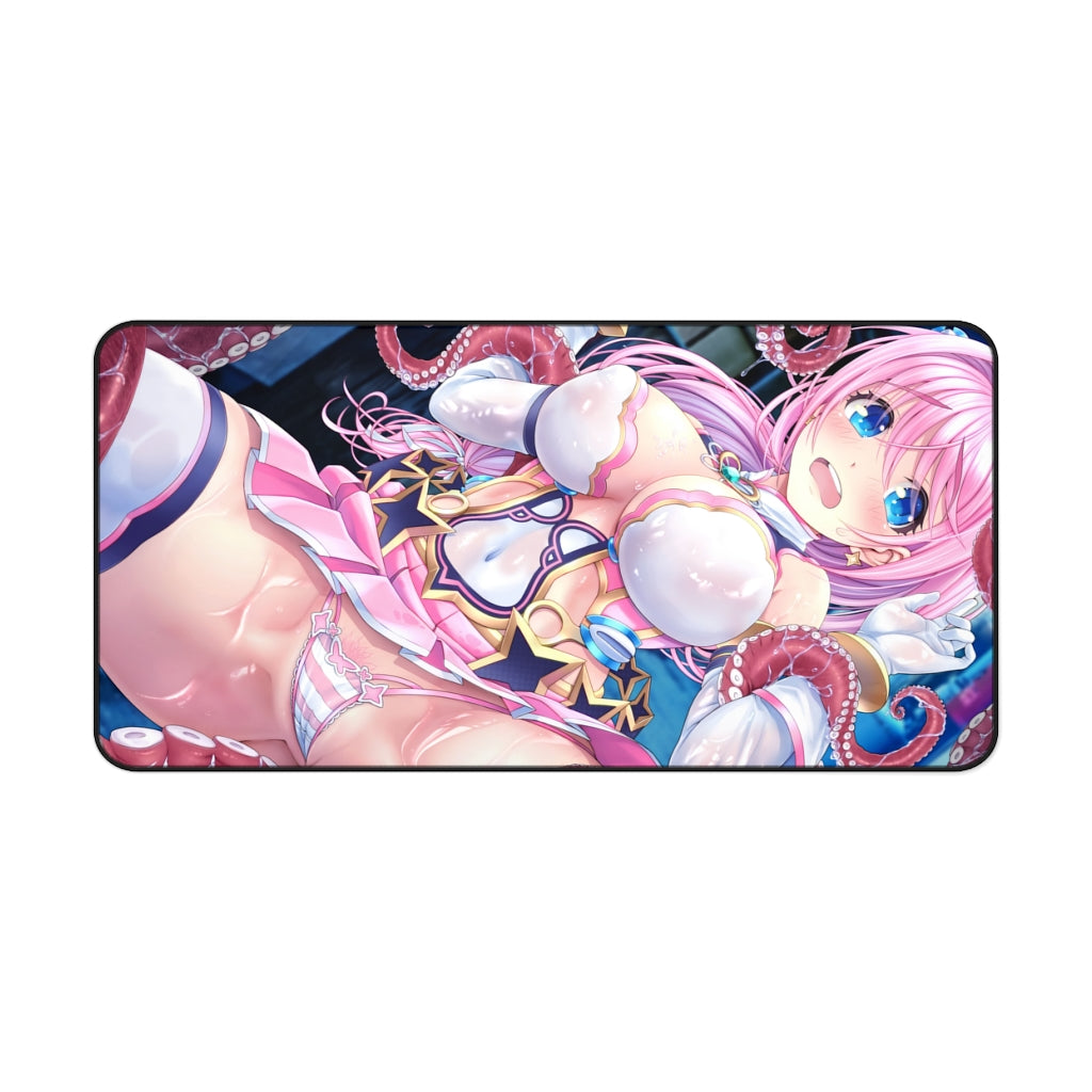 Aigan Tenshi Cheery Pink Hentai Tentacles Desk Mat - Non Slip Mousepad