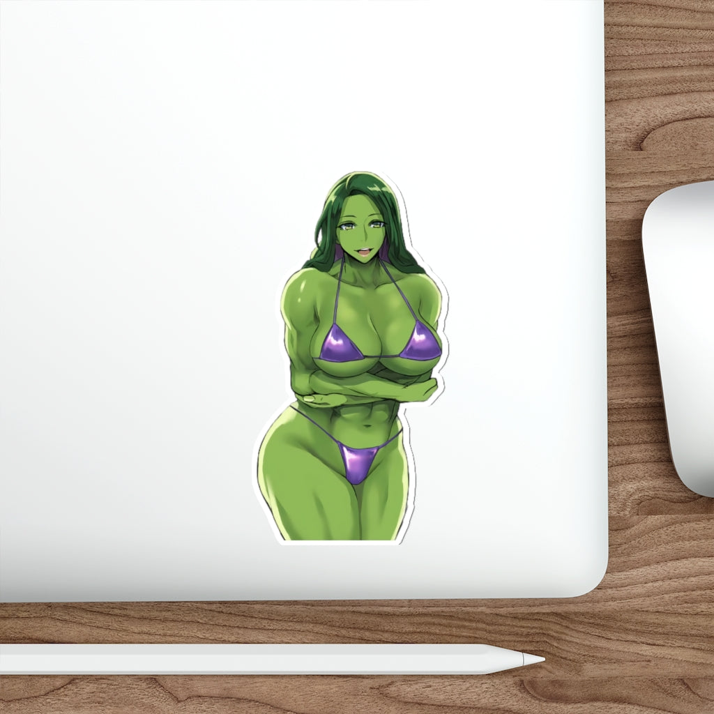 She Hulk Sexy Bikini Marvel Waterproof Sticker - Ecchi Vinyl Decal