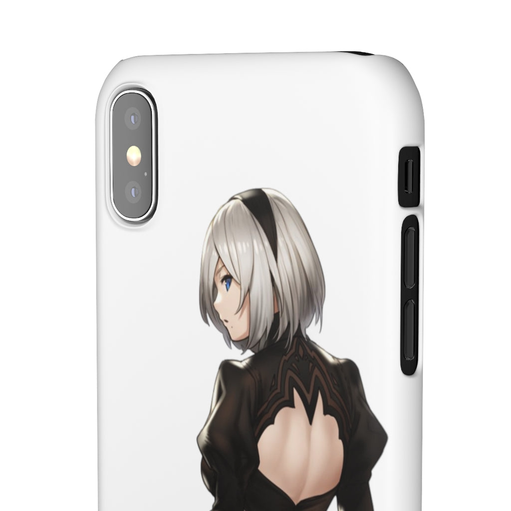 2B Anime Phone Case - Nier Automata Kawaii Aesthetic Snap Case