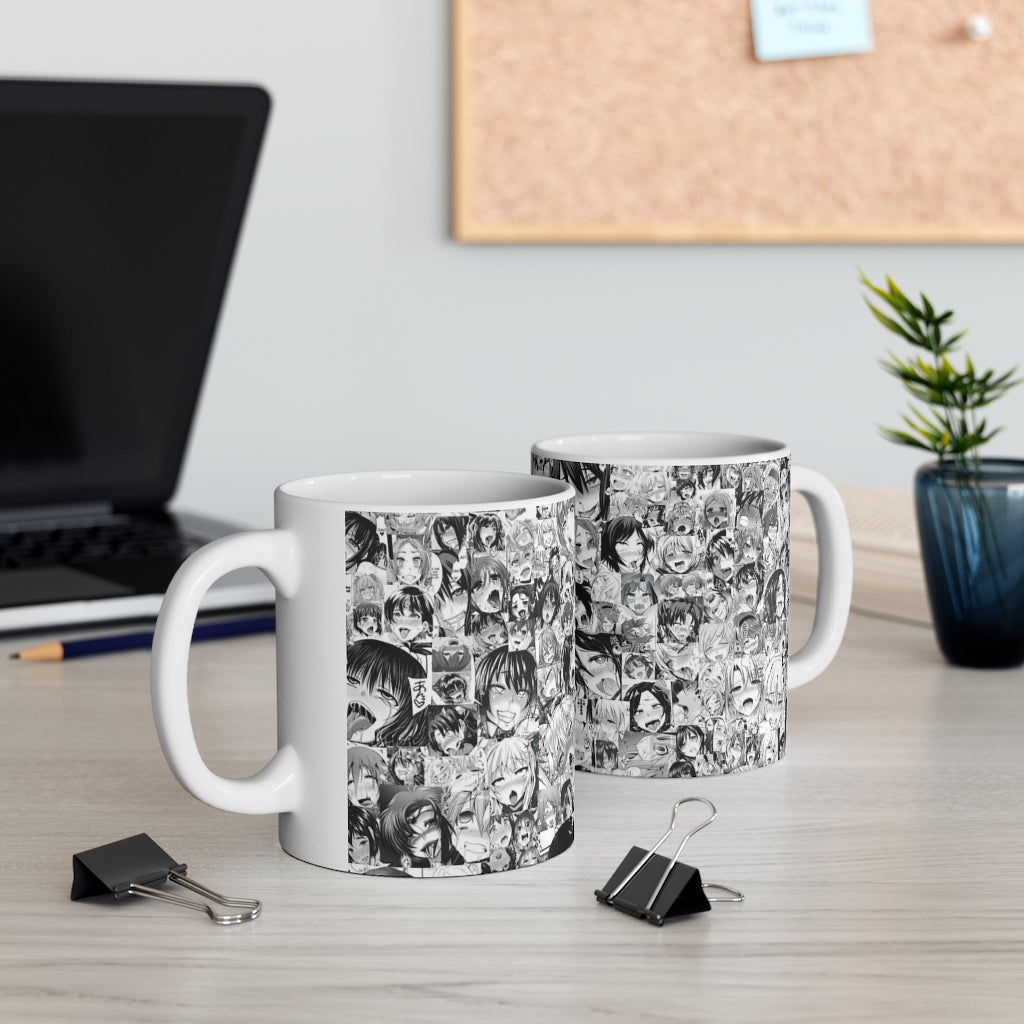 Ahegao Collage Mug 11oz