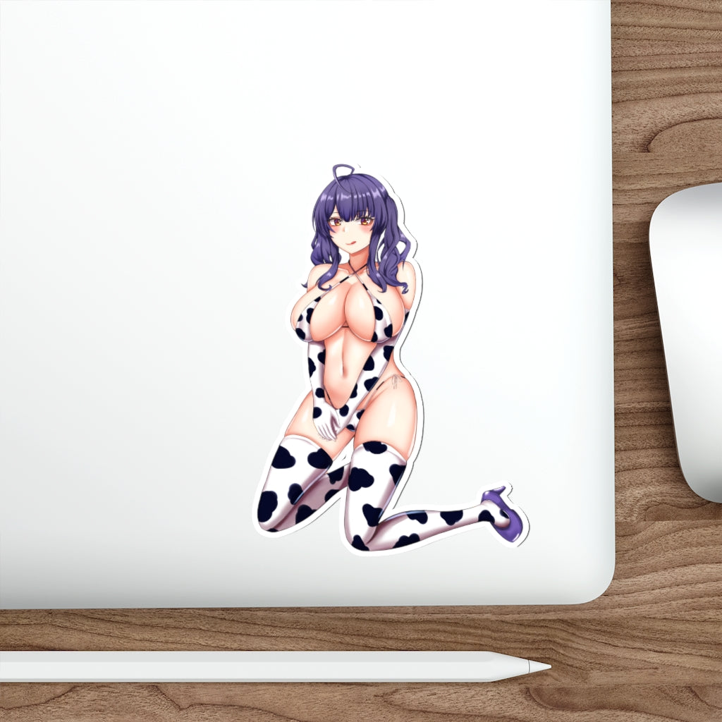 Azur Lane Pola Cow Girl Waterproof Sticker - Ecchi Vinyl Decal