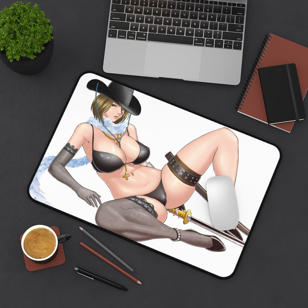 Aya Oneechanbara Bikini Desk Mat - Non Slip Mousepad