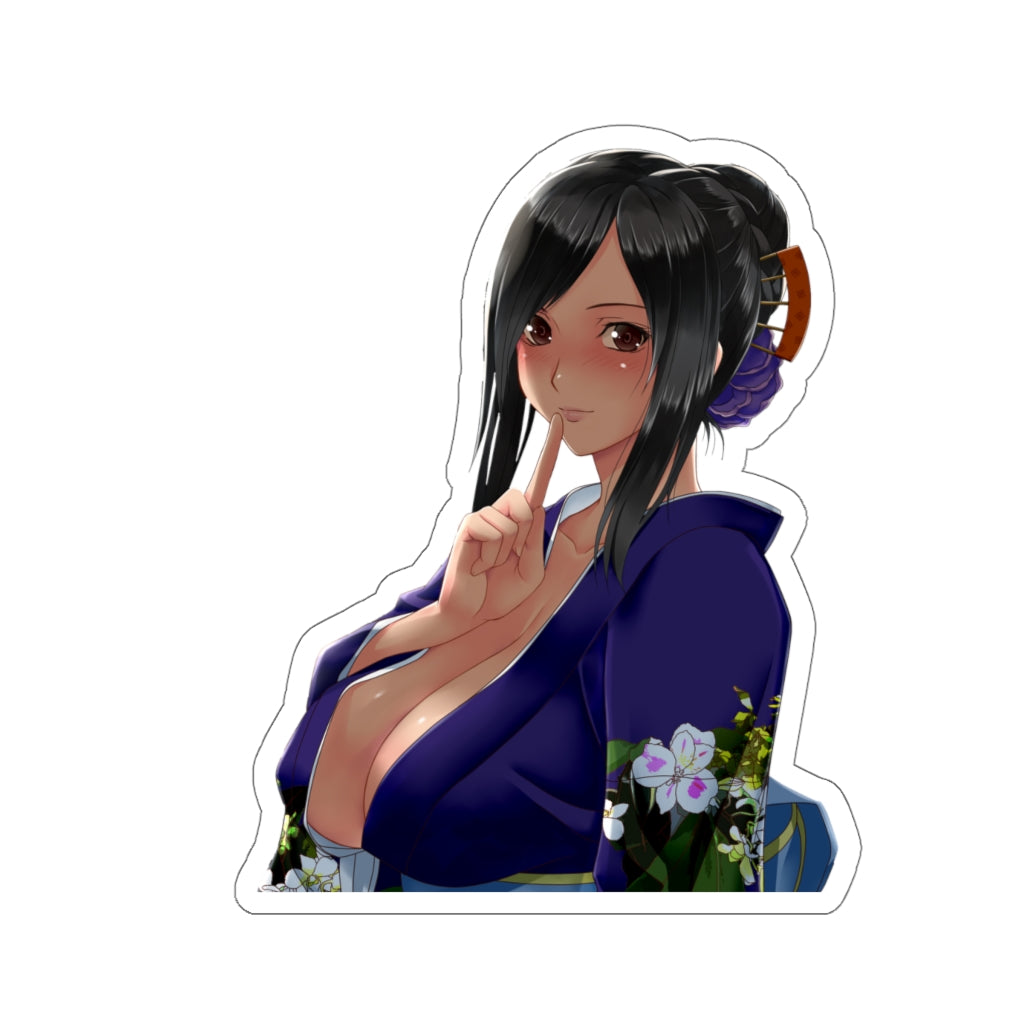 Final Fantasy 7 Waterproof Sticker - Tifa Kimono Geisha Ecchi Vinyl Anime Car Decal - FF7 Erotic Sticker