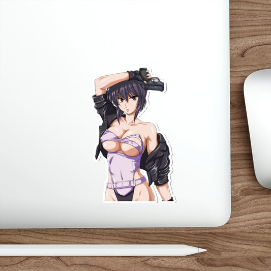 Autocollant imperméable Ghost in The Shell Hot Motoko Kusanagi - Autocollant en vinyle Ecchi