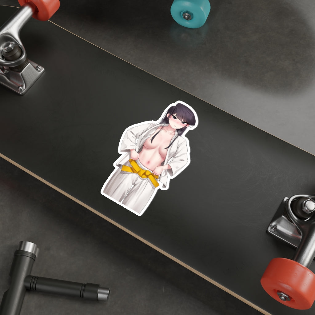 Komi San Sexy Judo Waterproof Sticker - Ecchi Vinyl Decal