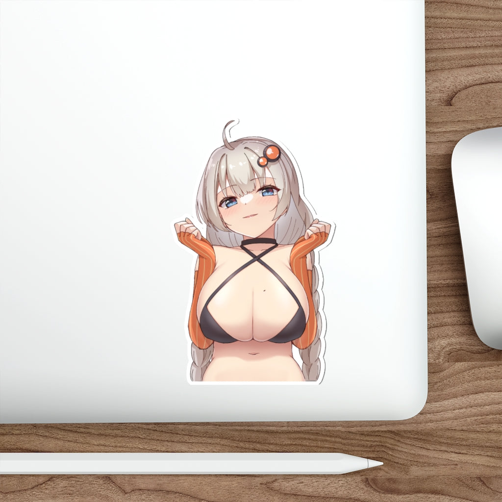 Kizuna Akari Gros seins Vocaloid Voiceroid Autocollant imperméable à l’eau - Ecchi Vinyl Decal