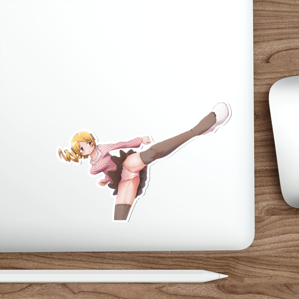 Puella Magi Madoka Magica Sexy Panties Mami Tomoe Kick Waterproof Sticker - Ecchi Vinyl Decal