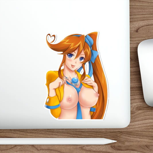 Ace Attorney Waifu Athena Cykes Nude Boobs Waterproof Sticker -  Ecchi Vinyl Decal