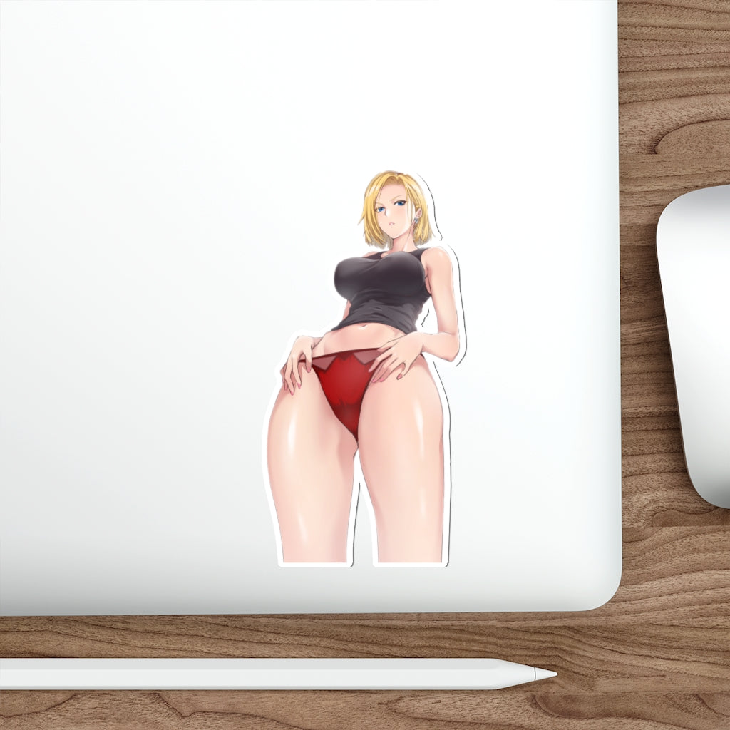 Dragon Ball Z Waterproof Sticker - Android 18 Red Panties Ecchi Vinyl –  K-Minded