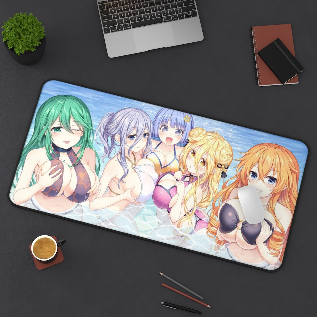 Date A Live Sexy Mousepad - Big Anime Tits Waifus Desk Mat - Ecchi Playmat