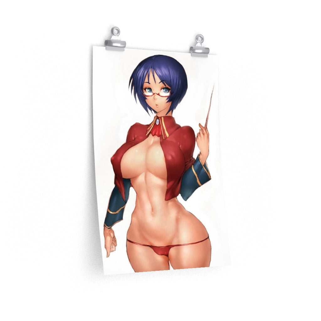 Amelia Quiz Magic Academy Poster - Lewd Premium Matte Vertical Poster - Adult Wall Art