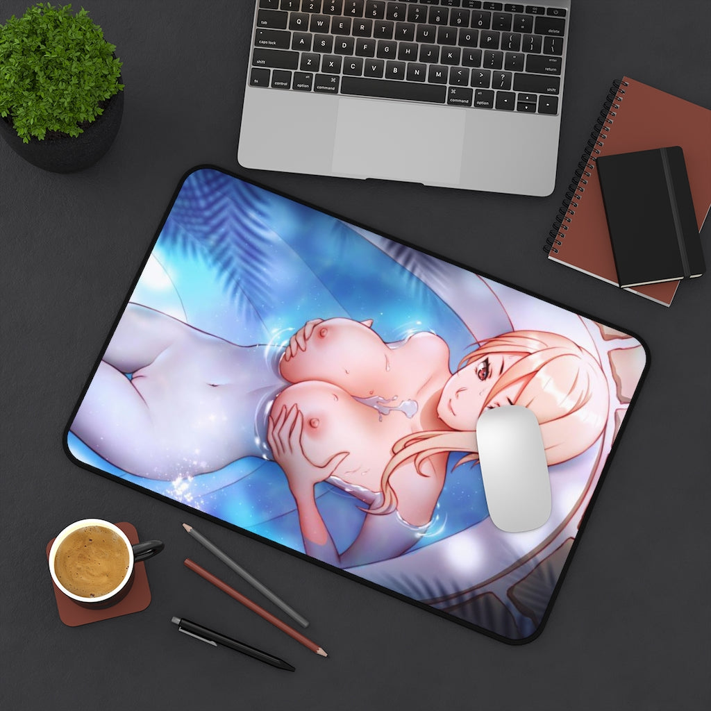 Food Wars Sexy Mousepad - Nude Alice Nakiri Hot Bath Desk Mat - Ecchi Playmat