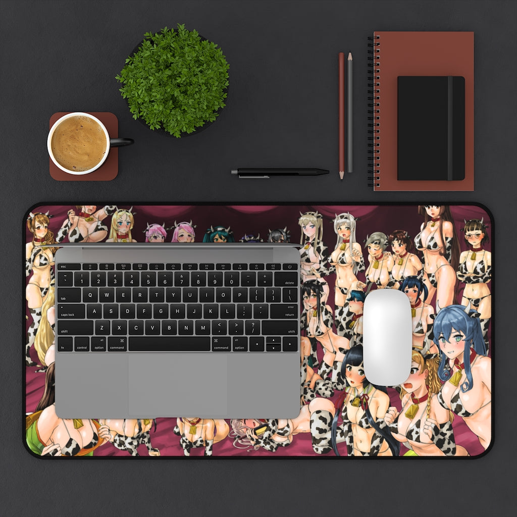 Kantai Collection Mousepad - Cow Girls Large Desk Mat - Gaming Playmat