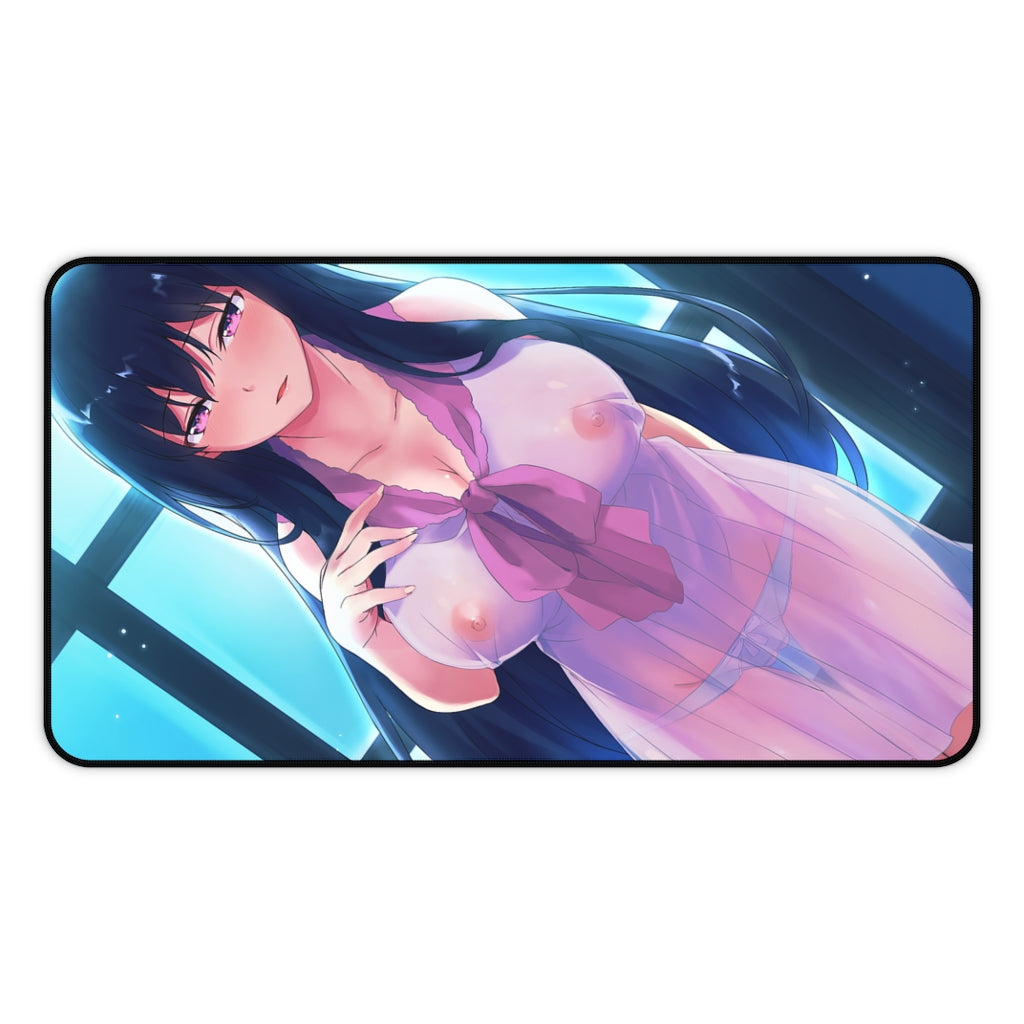 Under One Wing Sexy Mousepad - Jinno Nahoko Anime Desk Mat - Ecchi Gaming Playmat