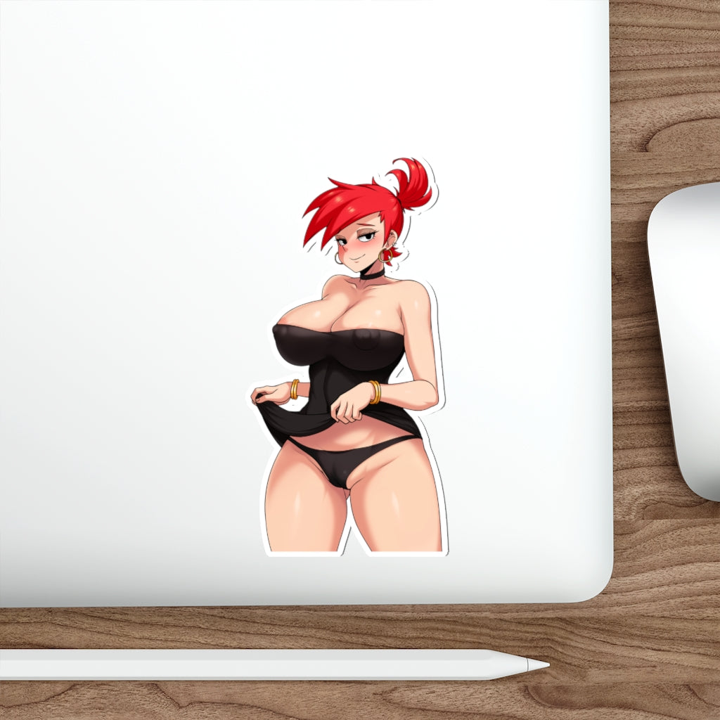 Frankie Foster Skirt Lift Waterproof Sticker - Ecchi Vinyl Decal