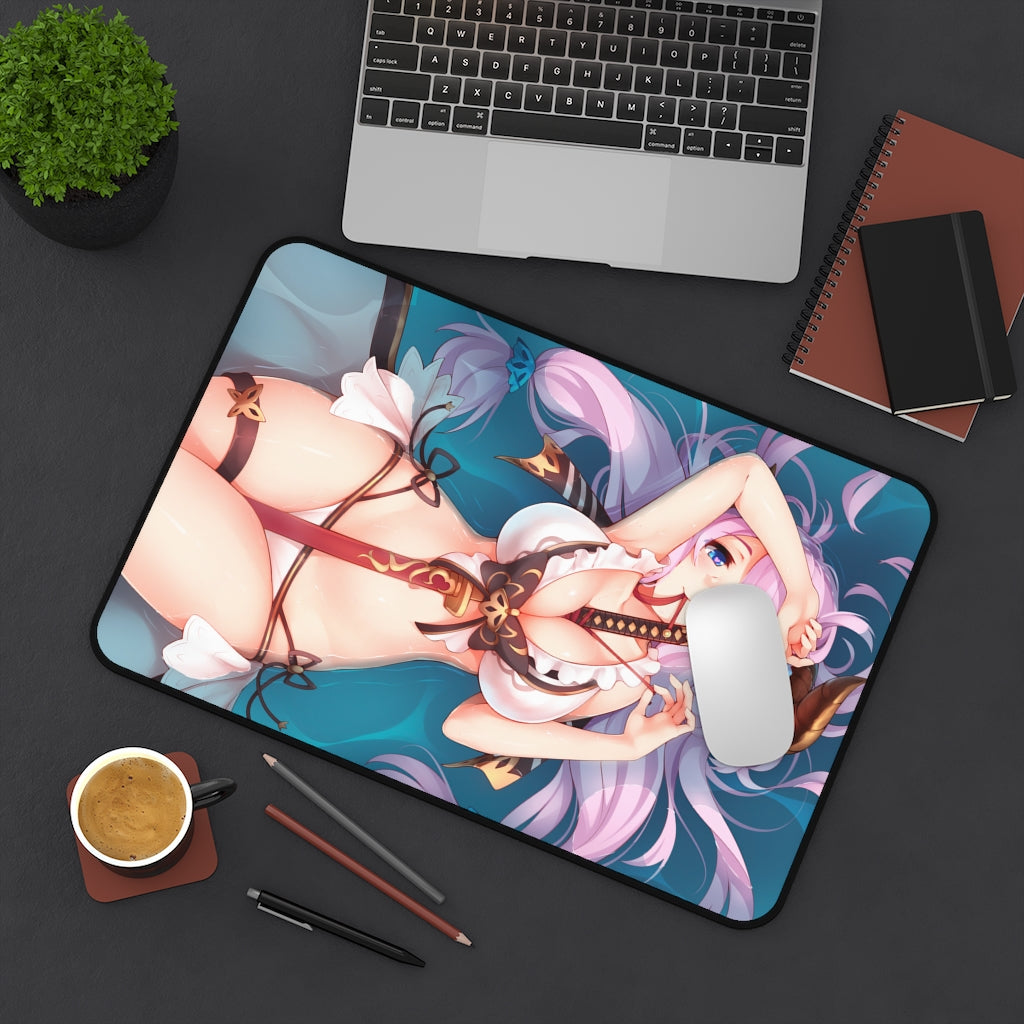 Sexy Narmaya Granblue Fantasy Desk Mat - Non Slip Gaming Mousepad