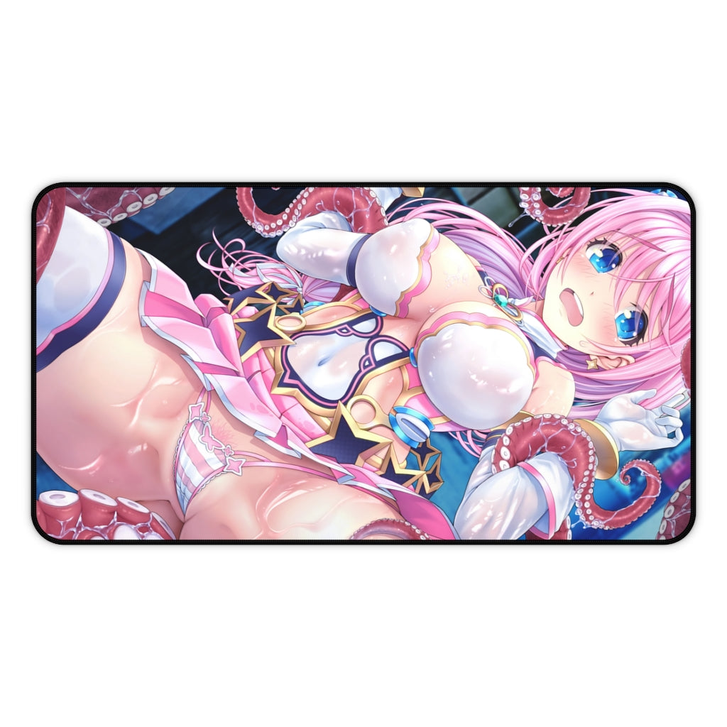 Aigan Tenshi Cheery Pink Hentai Tentacles Desk Mat - Non Slip Mousepad