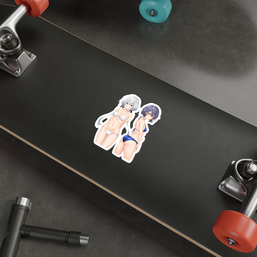 Zombieland Saga Junko Konno and Ai Mizuno Bikini Waterproof Sticker - Ecchi Vinyl Decal