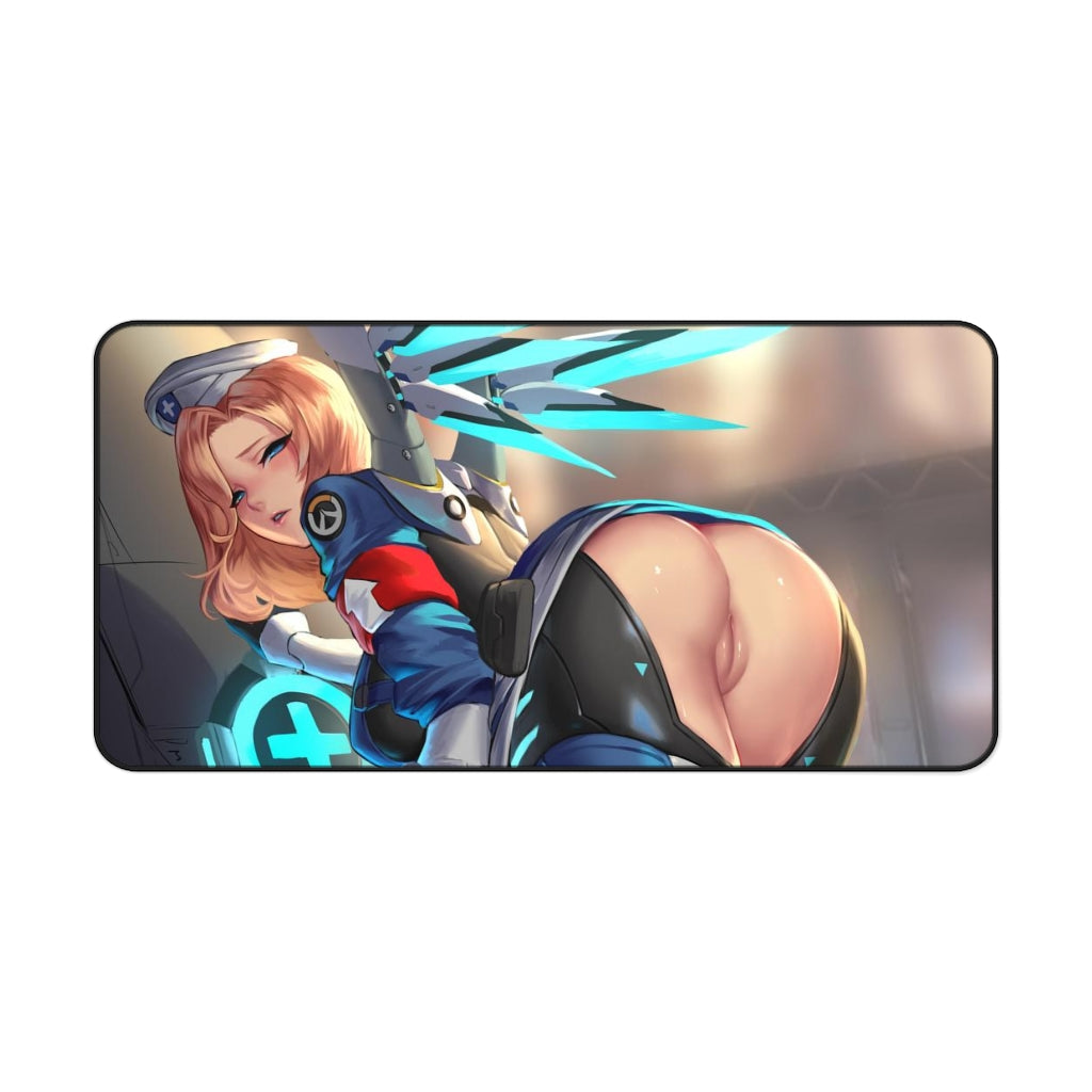 Hentai Nude Butt Mercy Combat Medic Ziegler Overwatch Desk Mat - Lewd Mousepad - Gamimg Girl Playmat