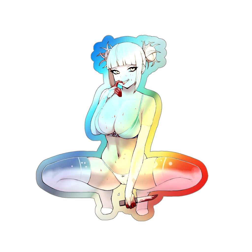 Sexy Himiko Toga Holographic Sticker - Ecchi Vinyl Decal