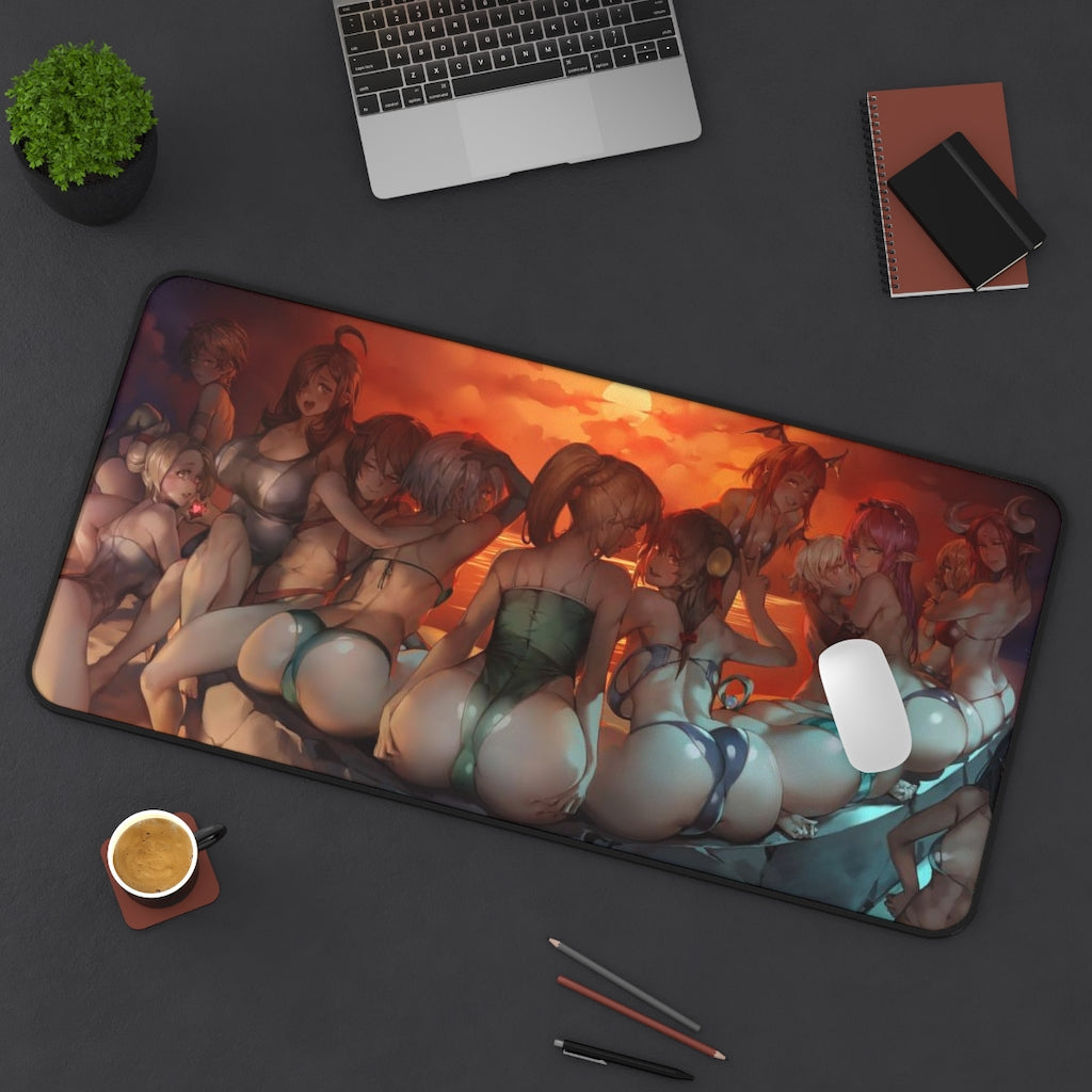 Konosuba Booties Ecchi Desk Mat - Large Mousepad - MTG Playmat