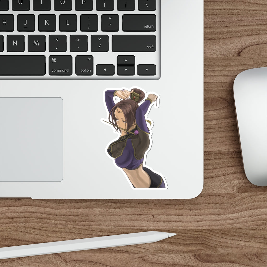 Sexy Zhen Ji Dynasty Warriors Shin Sengoku Musou Waterproof Sticker - Ecchi Vinyl Decal