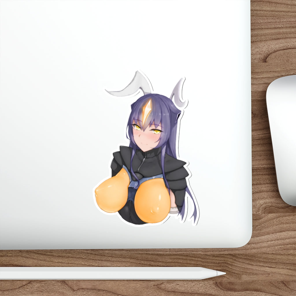 Female Zetton Sexy Boobs Ultraman Waterproof Sticker - Ecchi Vinyl Decal