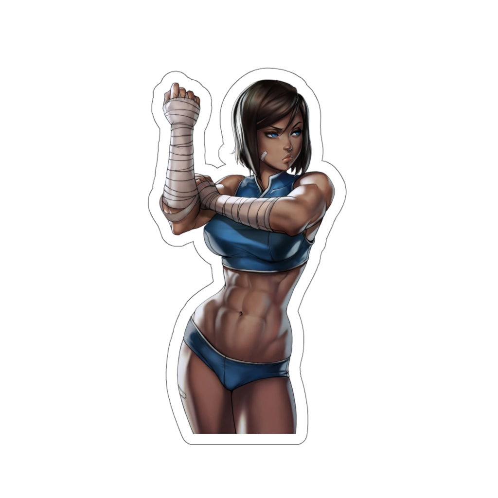 The Legend of Korra Waterproof Sticker - Muscular Avatar Ecchi Vinyl Anime Car Decal