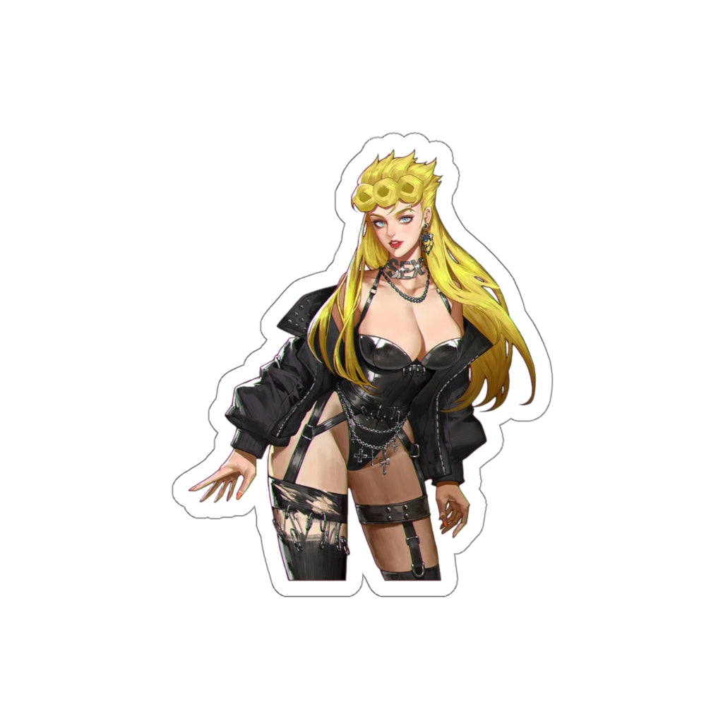 JoJo Sexy Female Giorno Giovanna Waterproof Sticker - Ecchi Vinyl Decal