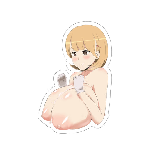 Narusawa Ryouka Occultic Nine Big Tits Peeker Waterproof Sticker - Ecchi Vinyl Decal