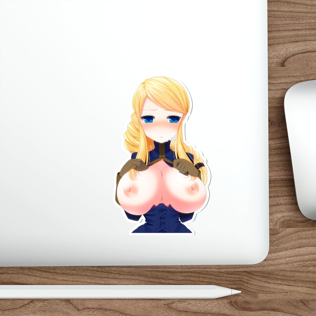 Final Fantasy Tactics Agrias Oaks Huge Boobs Waterproof Sticker - Ecchi Vinyl Decal