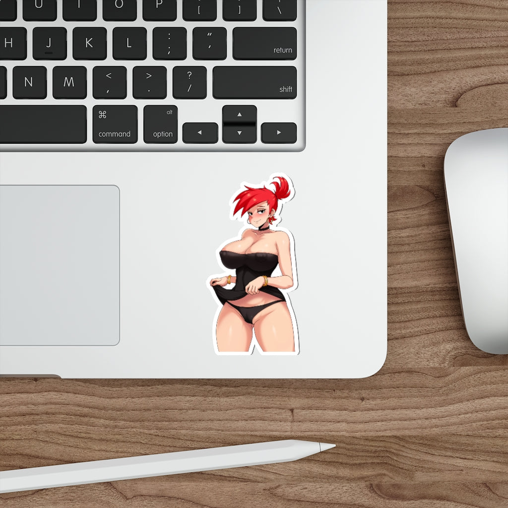 Frankie Foster Skirt Lift Waterproof Sticker - Ecchi Vinyl Decal