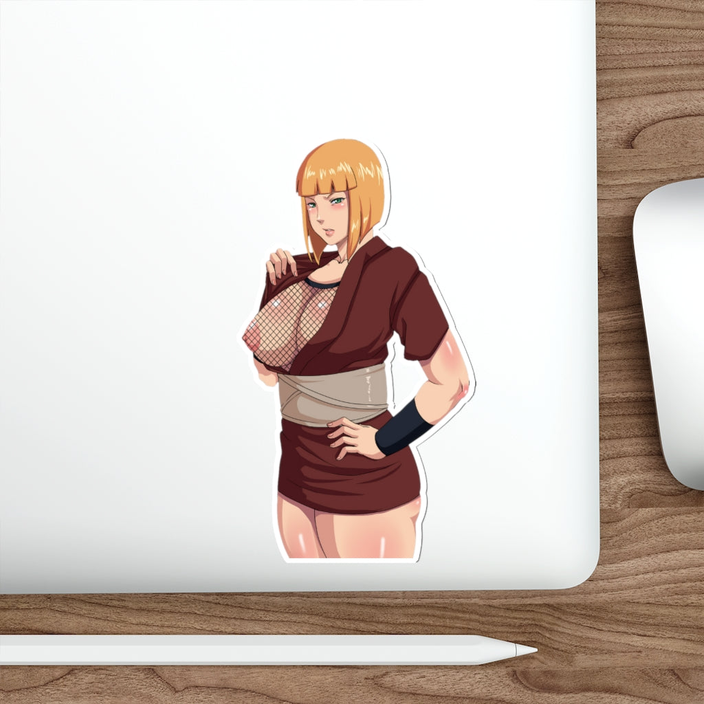 Boob Flash Samui Naruto Waterproof Sticker - Ecchi Vinyl Decal