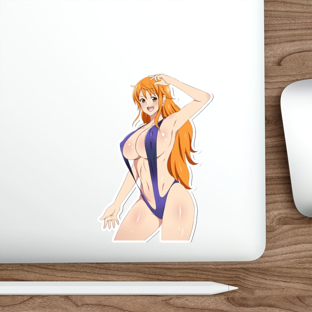 One Piece Anime Waterproof Sticker Nami Sexy Bikini Vinyl Decal