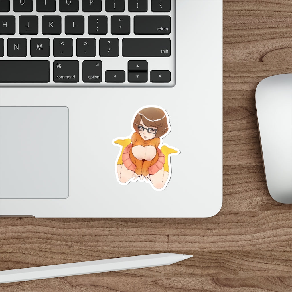 Velma Nude Tits Scooby Doo Waterproof Sticker - Ecchi Vinyl Decal