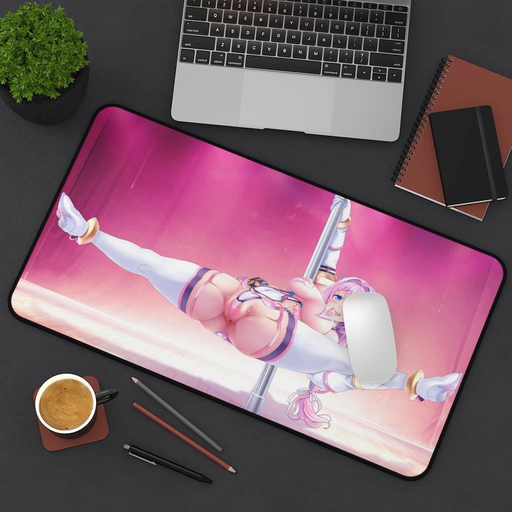 Aigan Tenshi Cheery Pink Hentai Pole Dance Desk Mat - Non Slip Mousepad