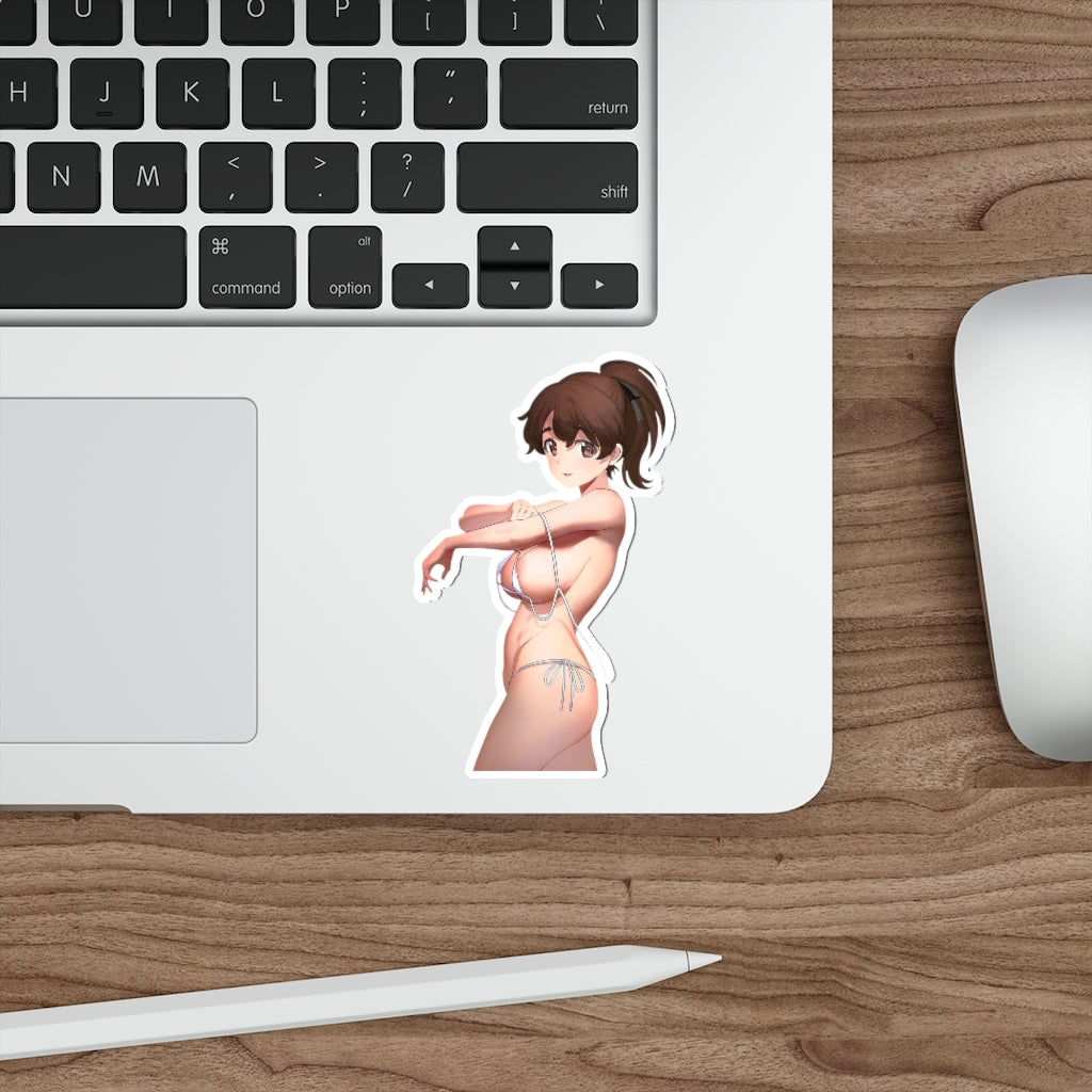 Sexy Bikini Koyama Yuzu Girls Und Panzer Waterproof Sticker - Ecchi Vinyl Decal