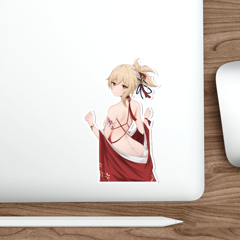 Sexy Nude Back Yoimiya Genshin Impact Waterproof Sticker - Ecchi Vinyl Decal