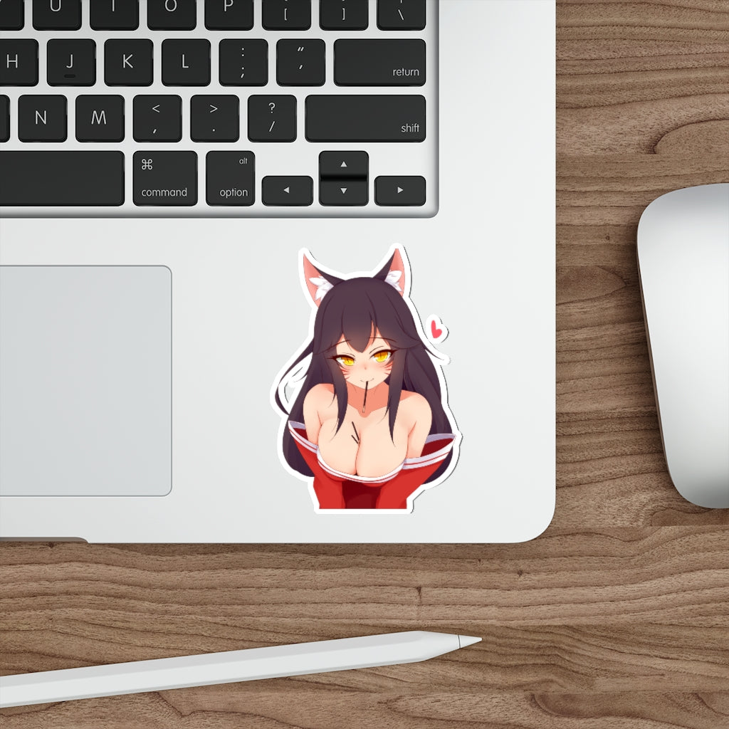 Ahri League of Legends Big Tits Waterproof Sticker - Ecchi Vinyl Decal