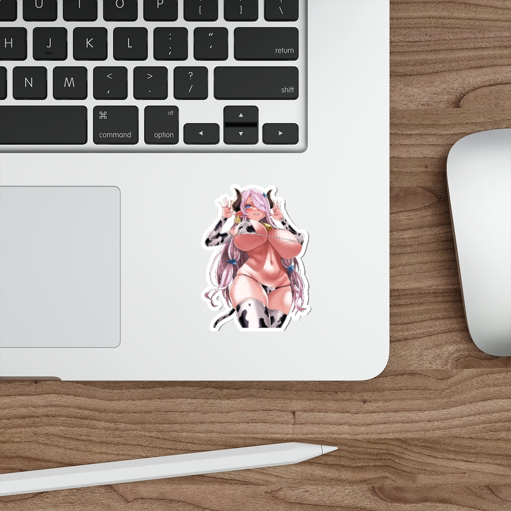 Granblue Fantasy Narmaya Cow Girl Big Tits Waterproof Sticker - Ecchi Vinyl Decal