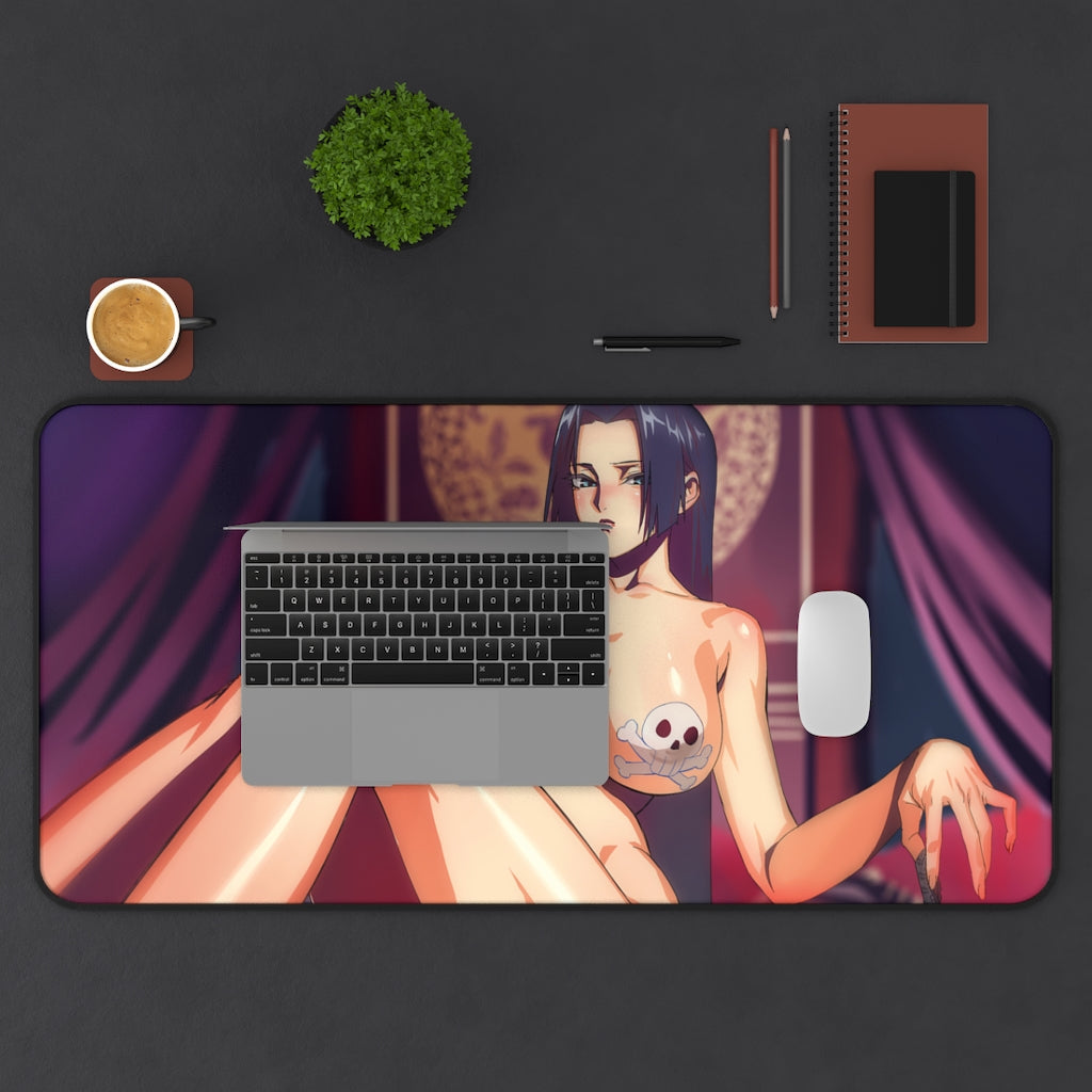 Nude Busty Boa Hancock One Piece Desk Mat - Lewd Mousepad - Sexy Anime Girl Playmat