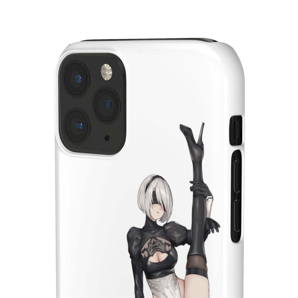 Nier Automata 2B Split Anime Phone Case Kawaii Aesthetic Snap