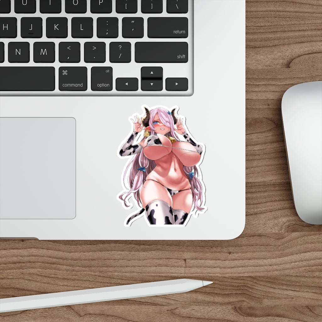 Granblue Fantasy Narmaya Cow Girl Big Tits Waterproof Sticker - Ecchi Vinyl Decal