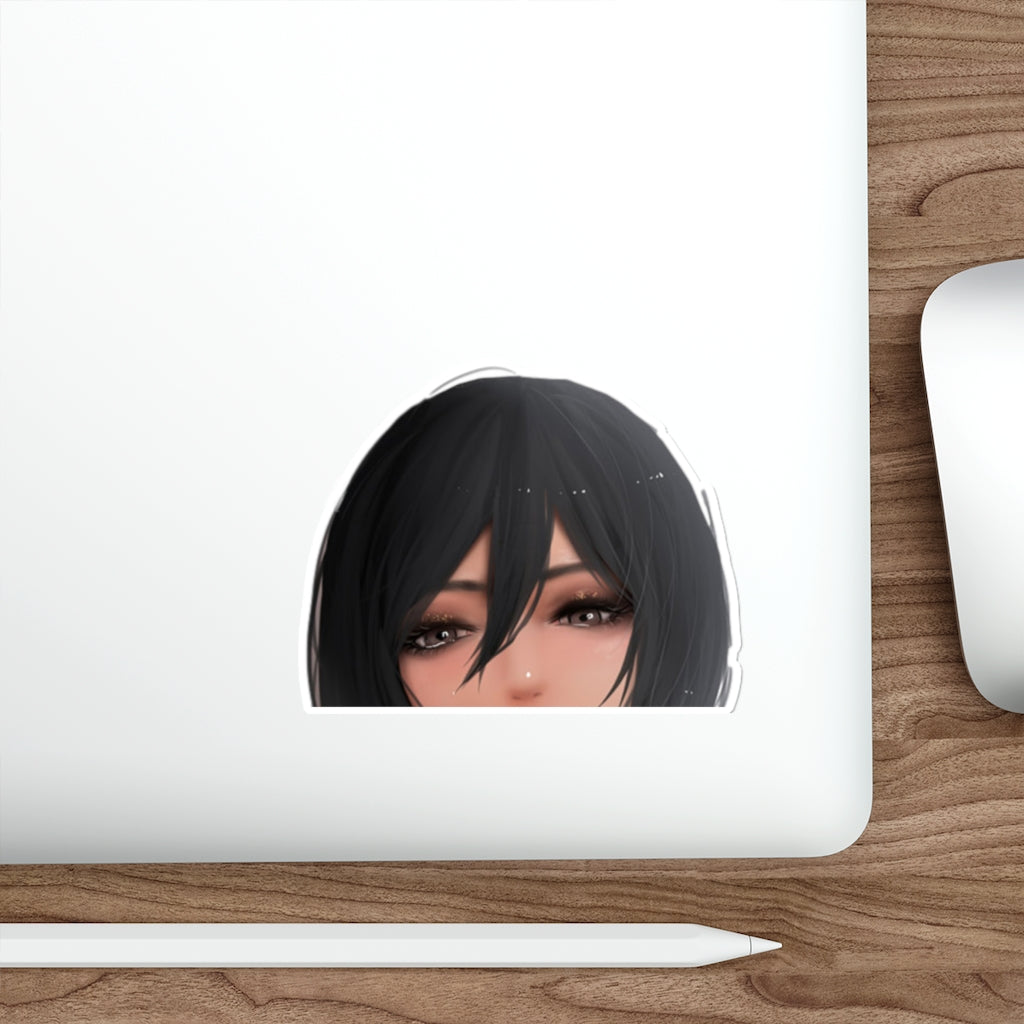 Mikasa Peeker AOT SNK Sticker - Anime Peeker Car Decal