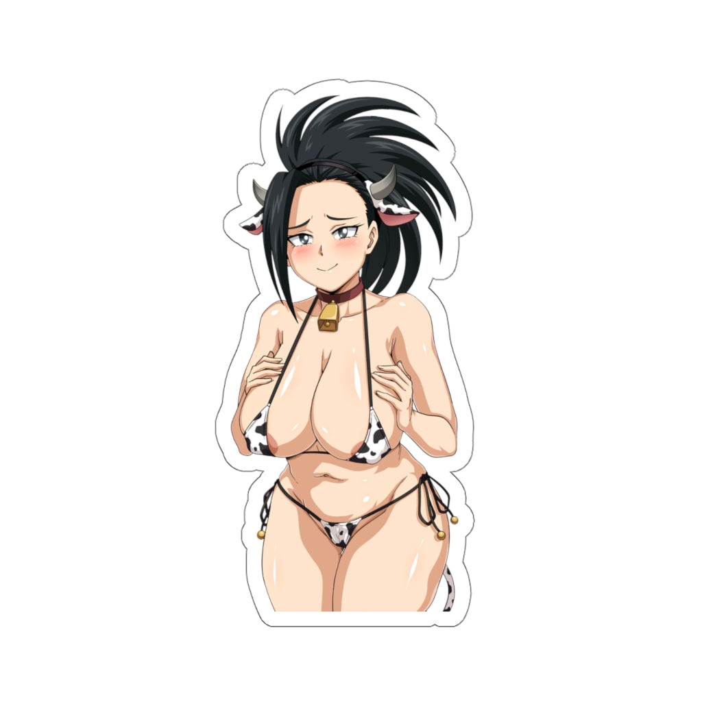 Thick Momo Cow Girl Waterproof Sticker - Ecchi Anime My Hero Academia Vinyl Car Decal