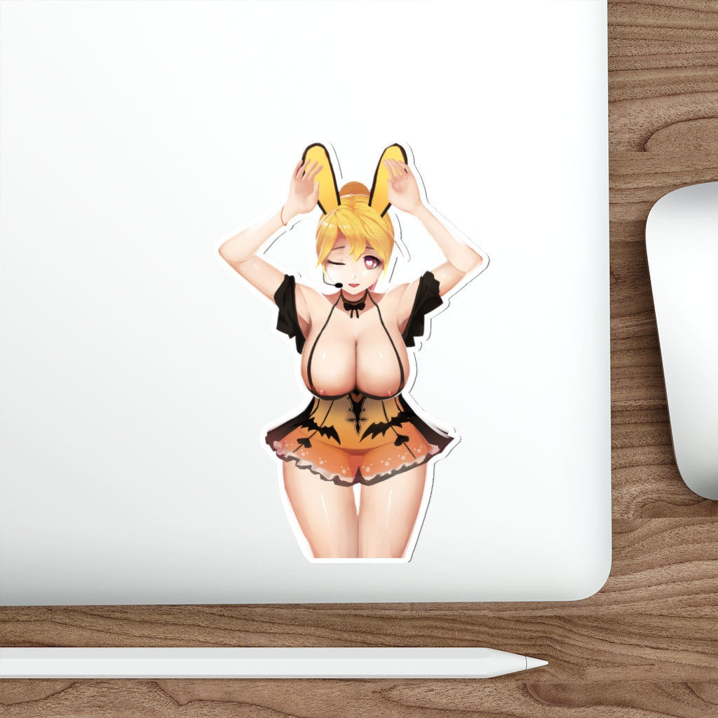 Elsword Sexy Bunny Girl Rose Waterproof Sticker - Ecchi Vinyl Decal