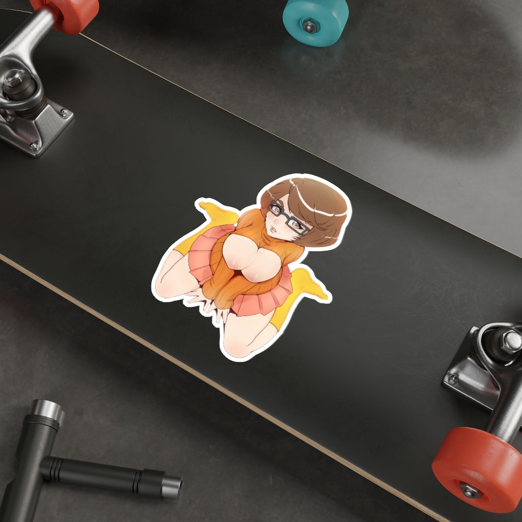 Velma Nude Tits Scooby Doo Waterproof Sticker - Ecchi Vinyl Decal